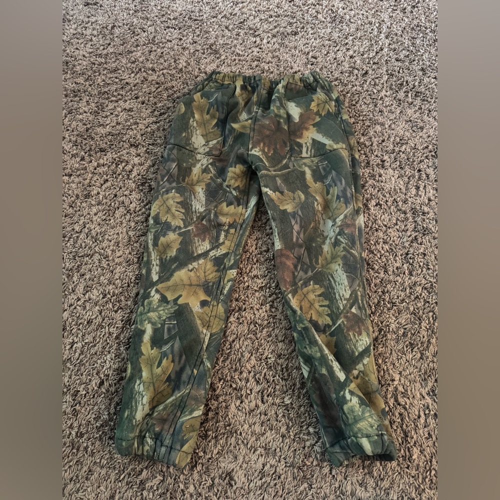 Camouflage Leaf Print Kids Pants